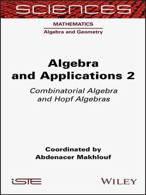 cover image of Algebra and Applications 2